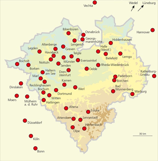 Karte der Wohnorte der GeKo-Mitglieder Karte der Wohnorte der GeKo-Mitglieder