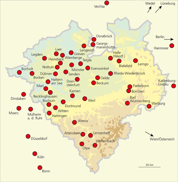 Karte der Wohn- bzw. Arbeitsorte der GeKo-Mitglieder Karte der Wohn- bzw. Arbeitsorte der GeKo-Mitglieder